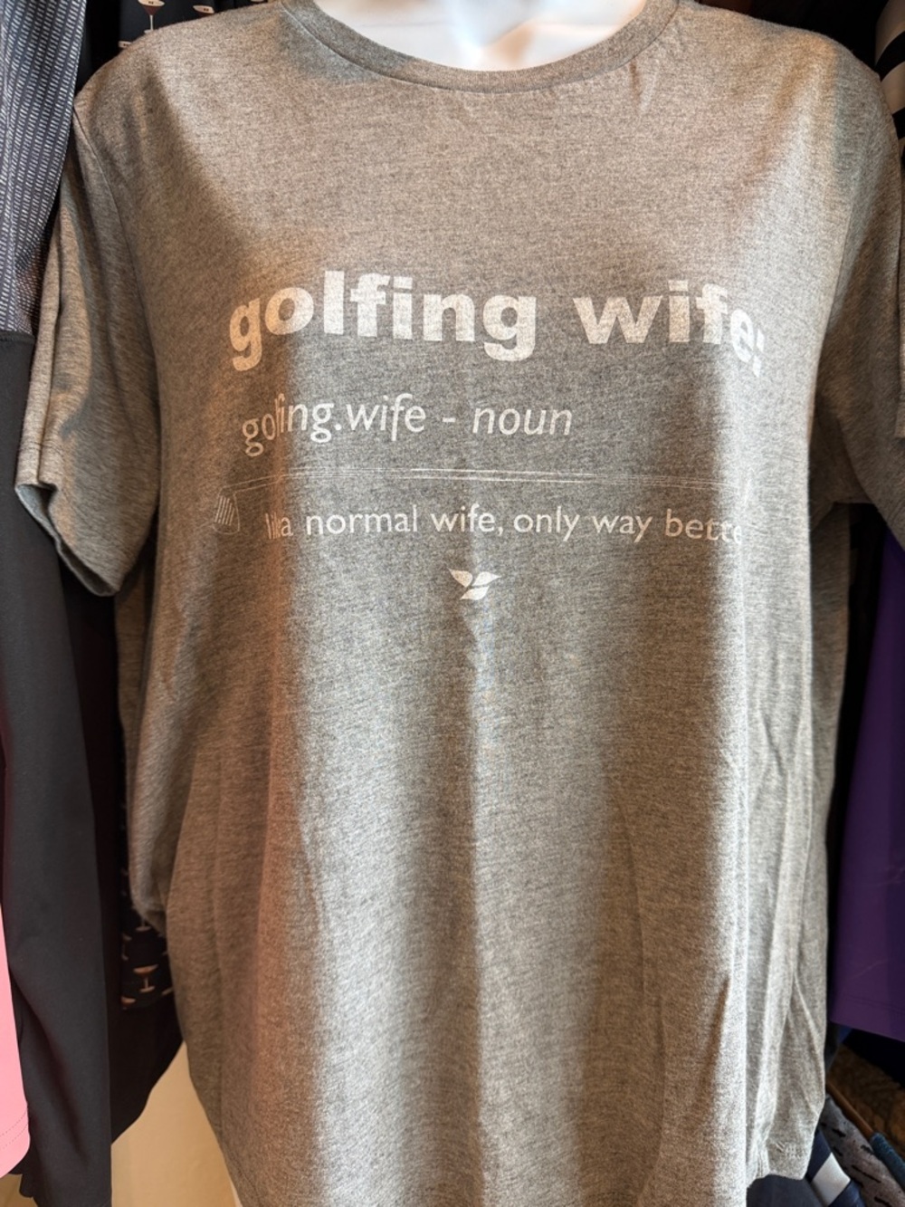 Golfing Wife Short Sleeve Tee - Gray